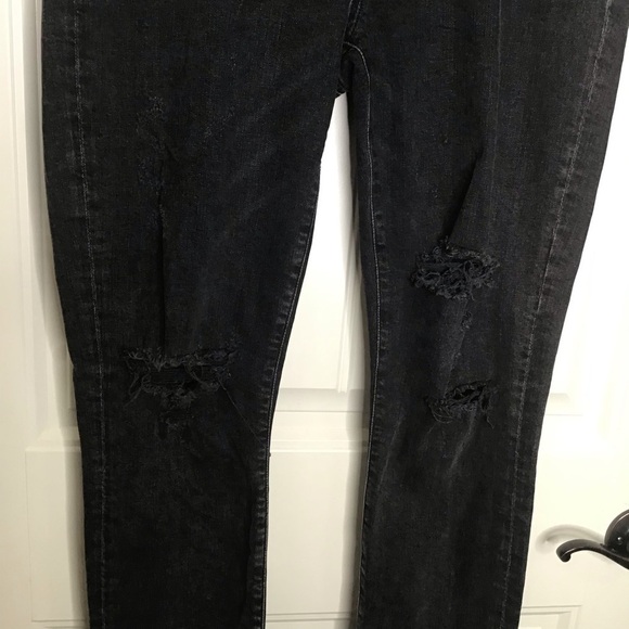AGOLDE Jean Sophie High Waist Skinny Jeans in Black Size 31. - Picture 4 of 14